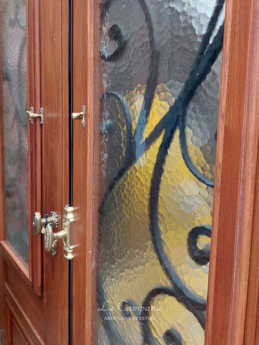 Puerta doble de cedro para exterior
