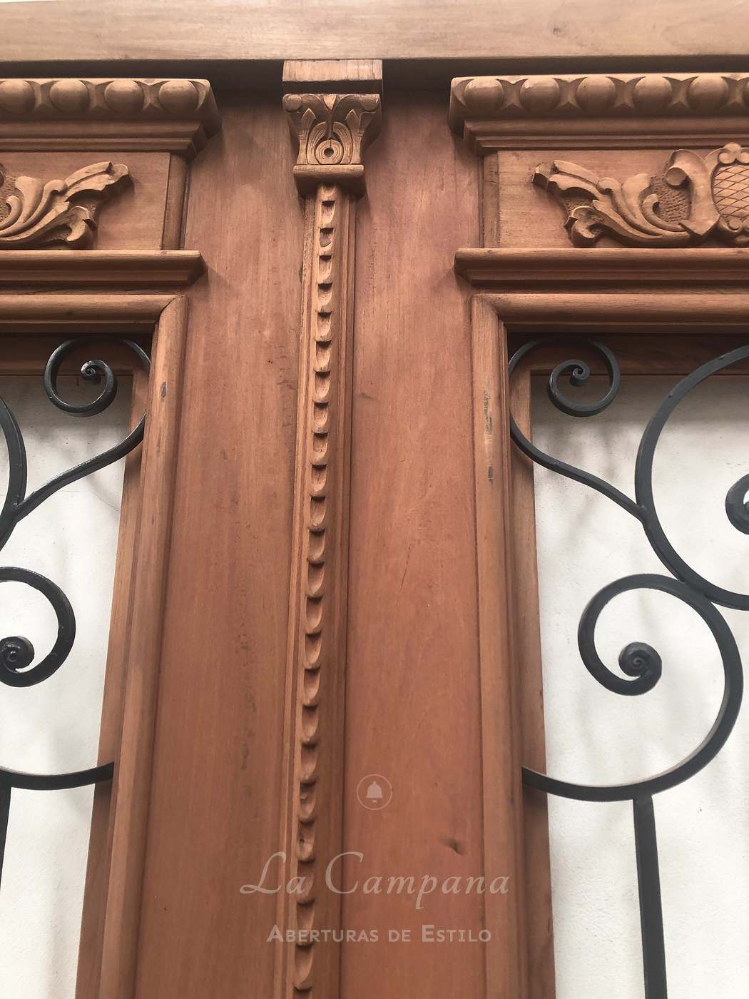 Puerta doble hoja con reja
