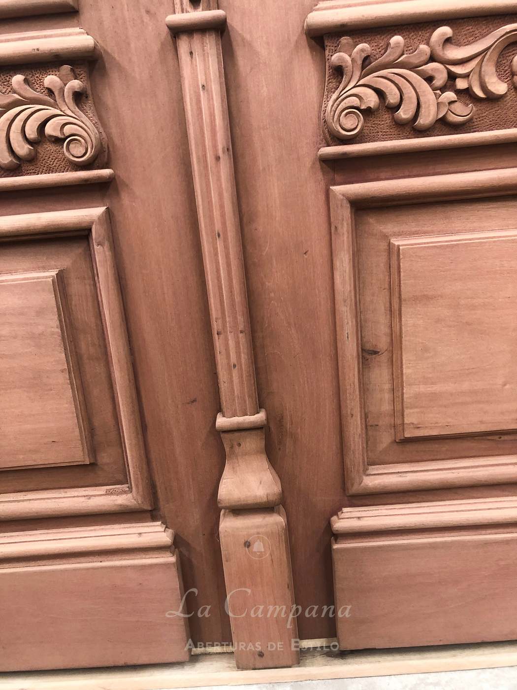 Puerta doble con reja