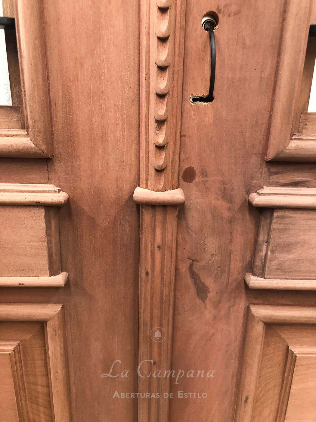 Puerta doble hoja con reja